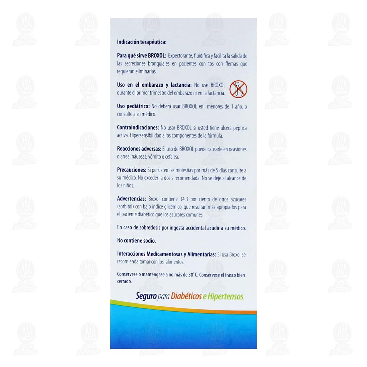 Broxol Soluci&oacute;n Sabor Naranja 300mg/100ml, 120 ml. image number 3