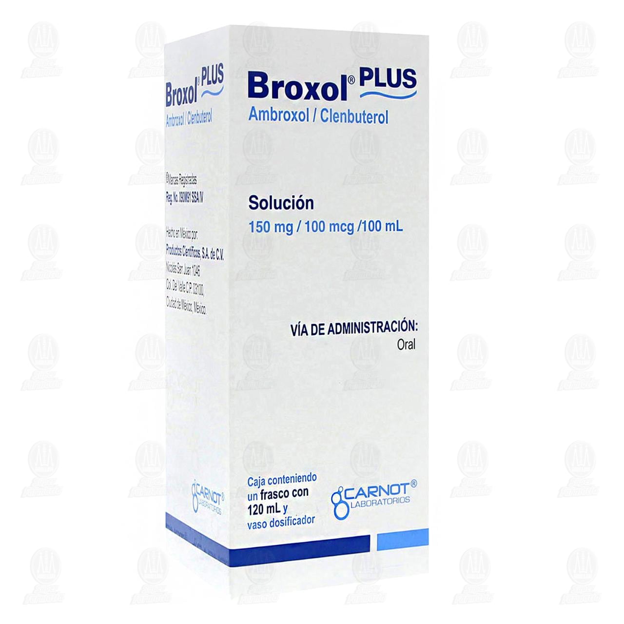 Imagen para Broxol Plus 150mg/100mcg/100ml, 120 ml.