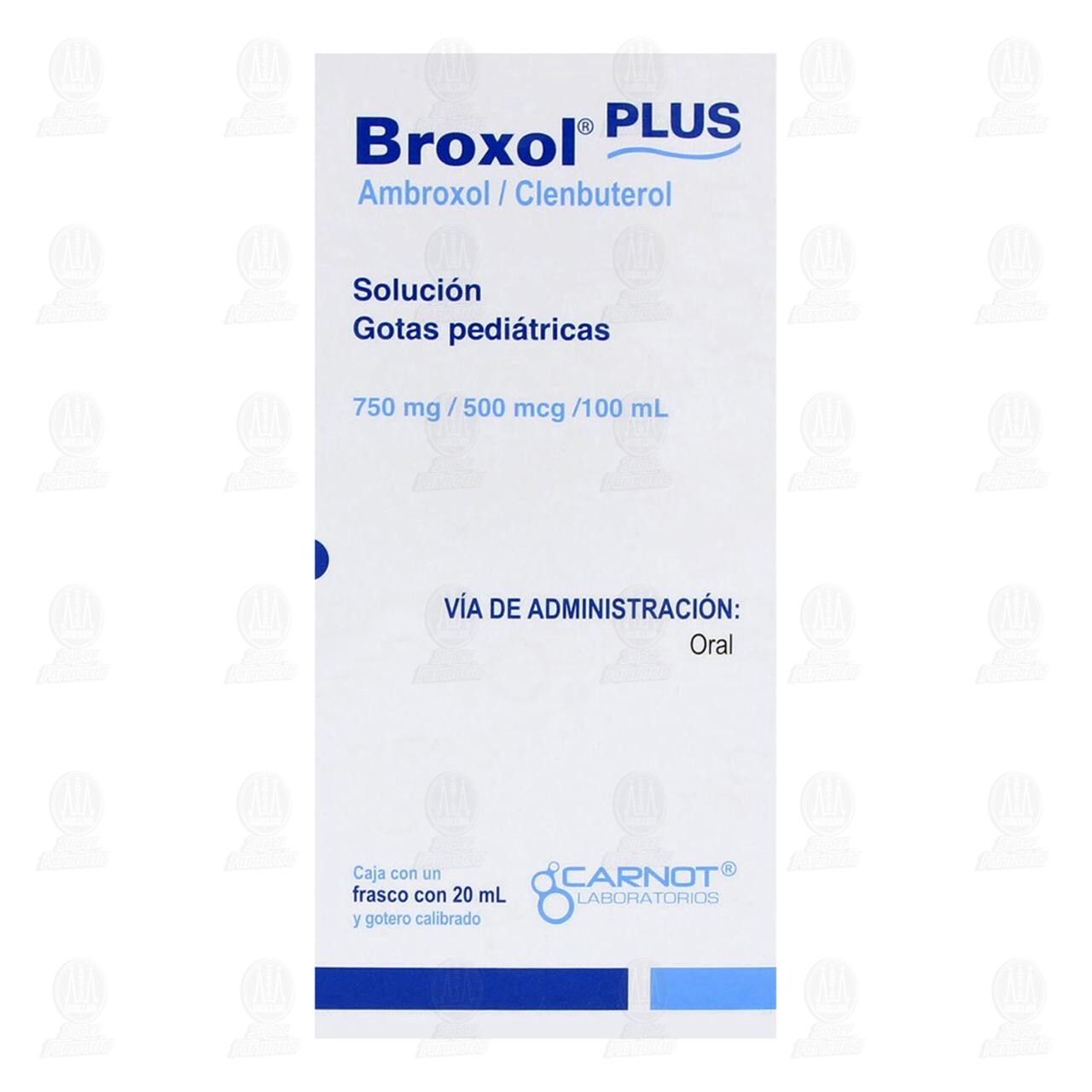 Broxol Plus Gotas Pedi&aacute;tricas 750mg/500mcg/100ml, 20 ml. image number 1