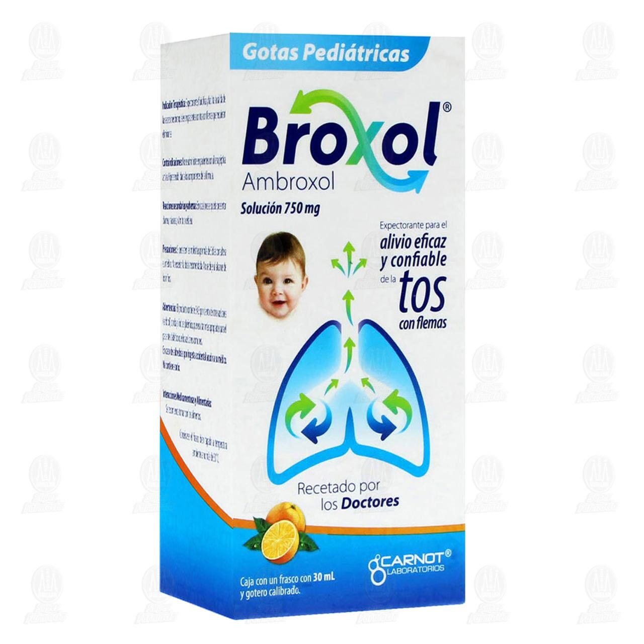 Broxol Gotas Pedi&aacute;tricas 750 mg, 30 ml. image number 0