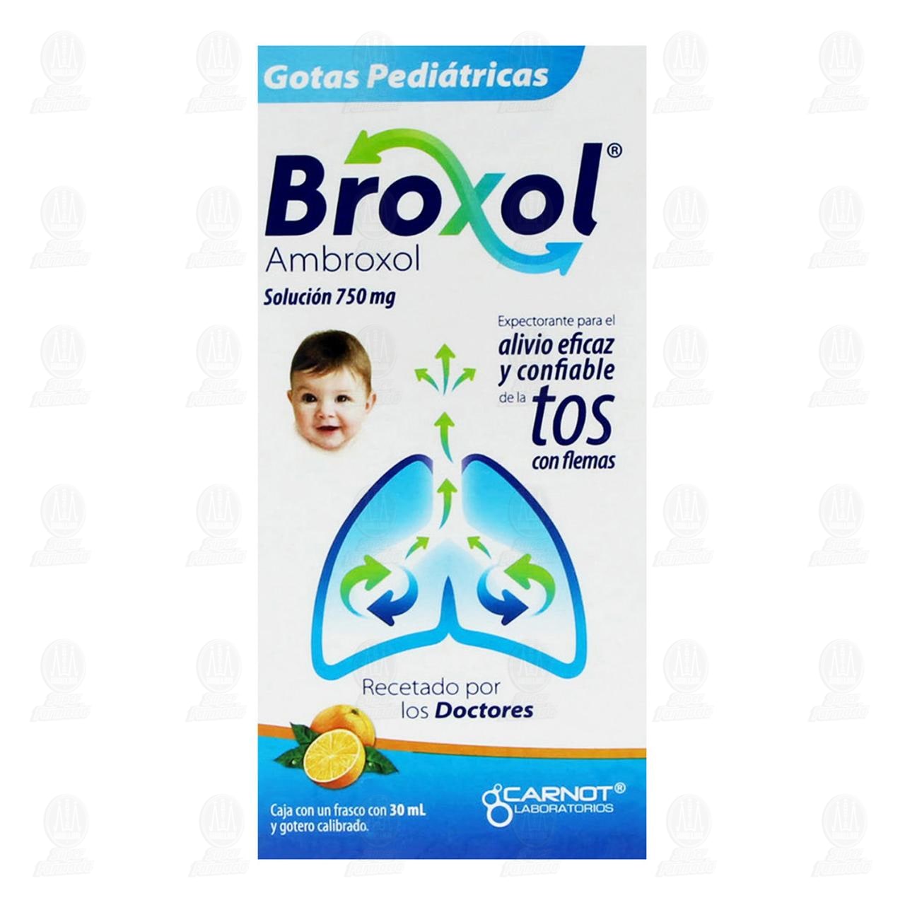 Broxol Gotas Pedi&aacute;tricas 750 mg, 30 ml. image number 1