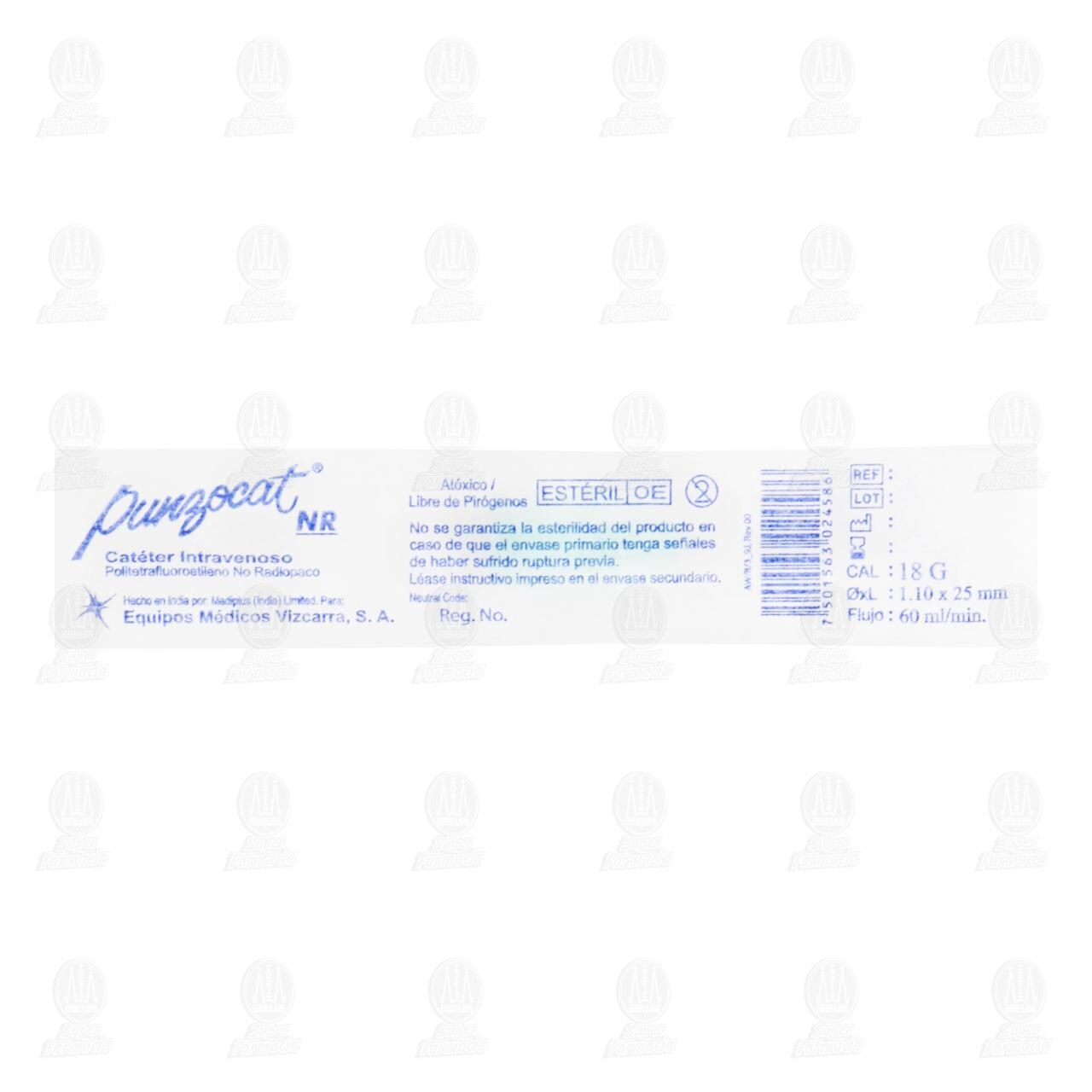 Catéter Punzocat Calibre 18G, 1 pz. image number 1