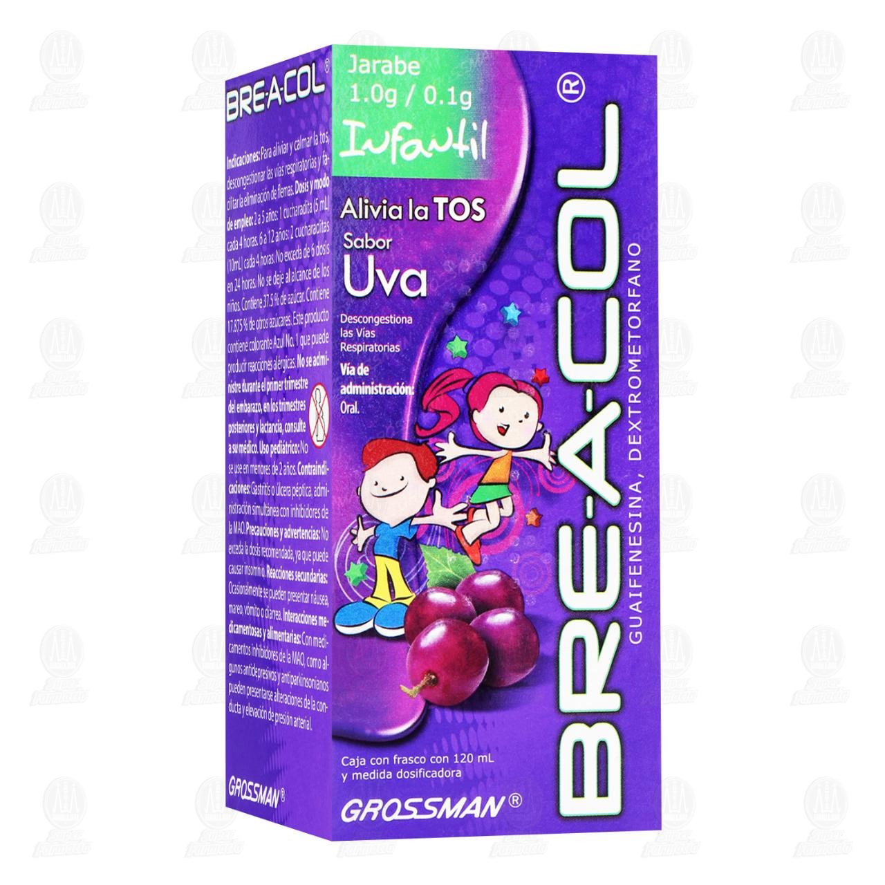 Breacol Infantil 1.0g/0.1g Jarabe, 120 ml. image number 0
