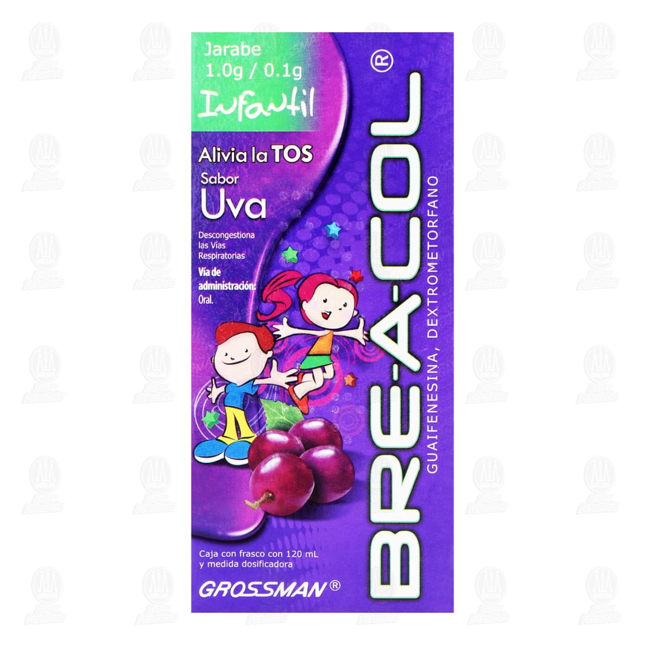 Breacol Infantil 1.0g/0.1g Jarabe, 120 ml. image number 1