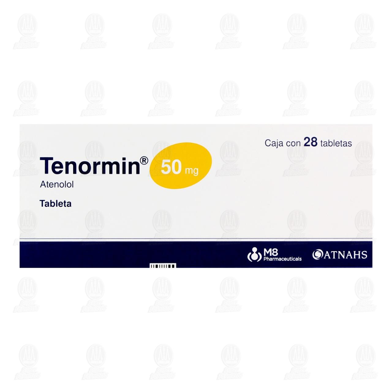 Tenormin 50 mg, 28 Tabletas. image number 1