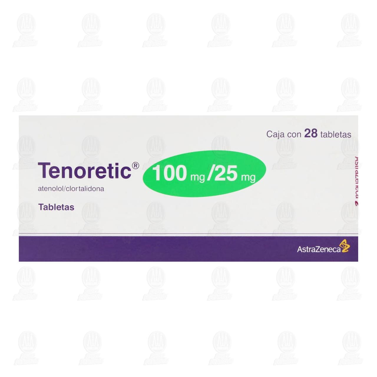 Tenoretic 100mg/25mg, 28 Tabletas. image number 1