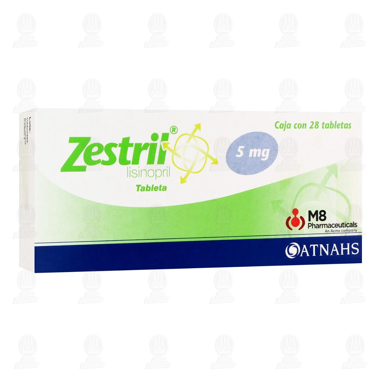 Zestril 5 mg, 28 Tabletas. image number 0