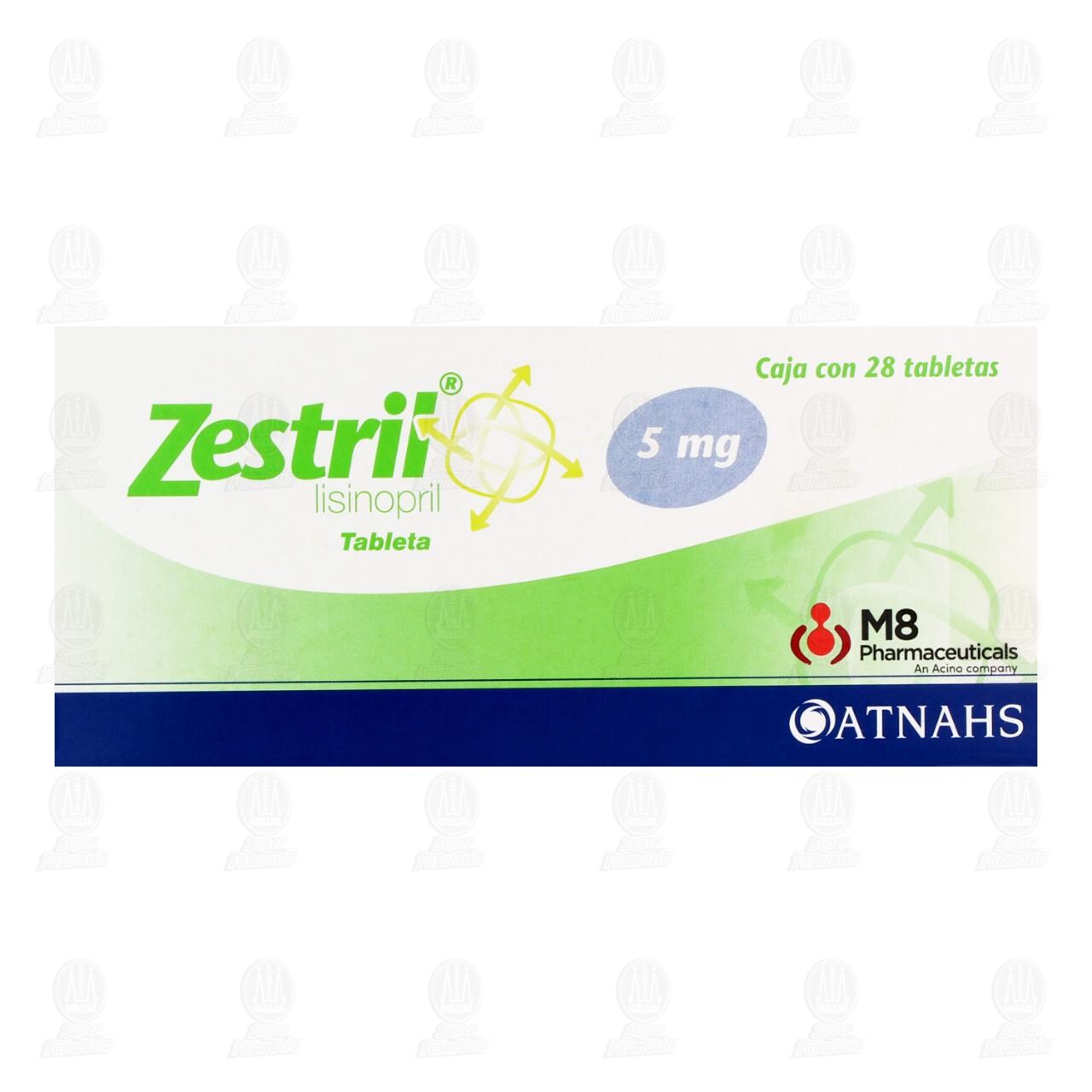 Zestril 5 mg, 28 Tabletas. image number 1