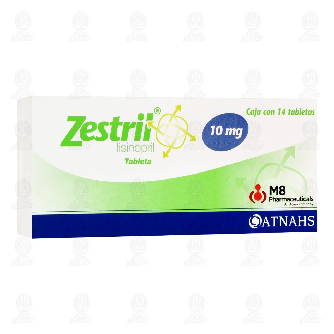 Zestril 10 mg, 14 Tabletas. image number 0