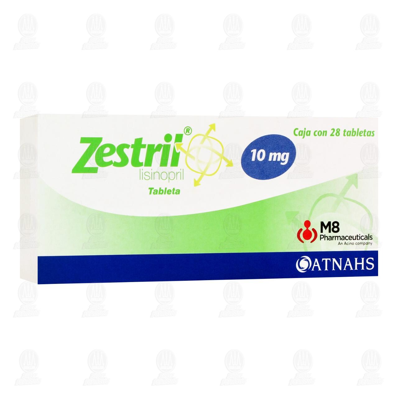 Zestril 10 mg, 28 Tabletas. image number 0