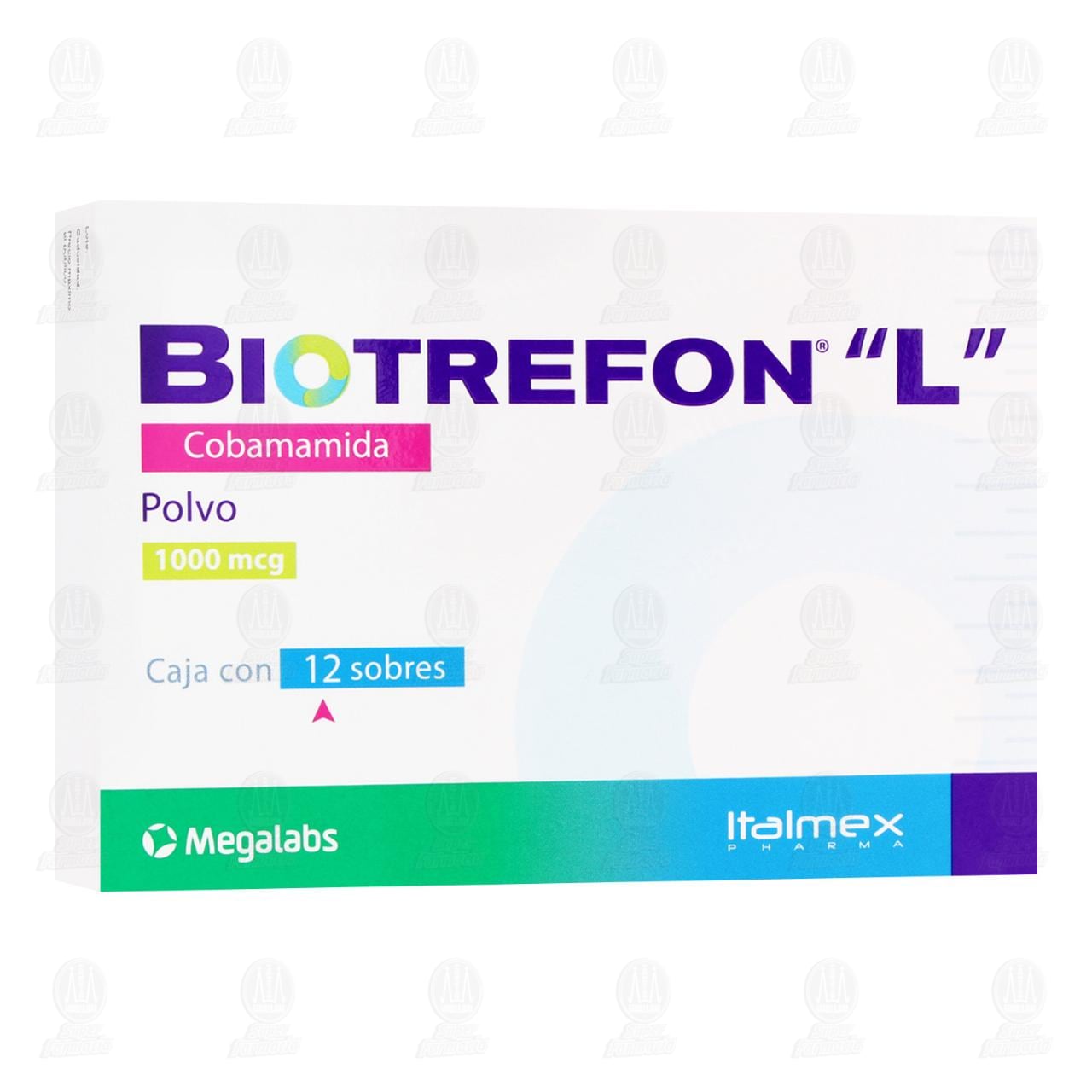 Biotrefon "L" 1000 mcg, 12 sobres. image number 0