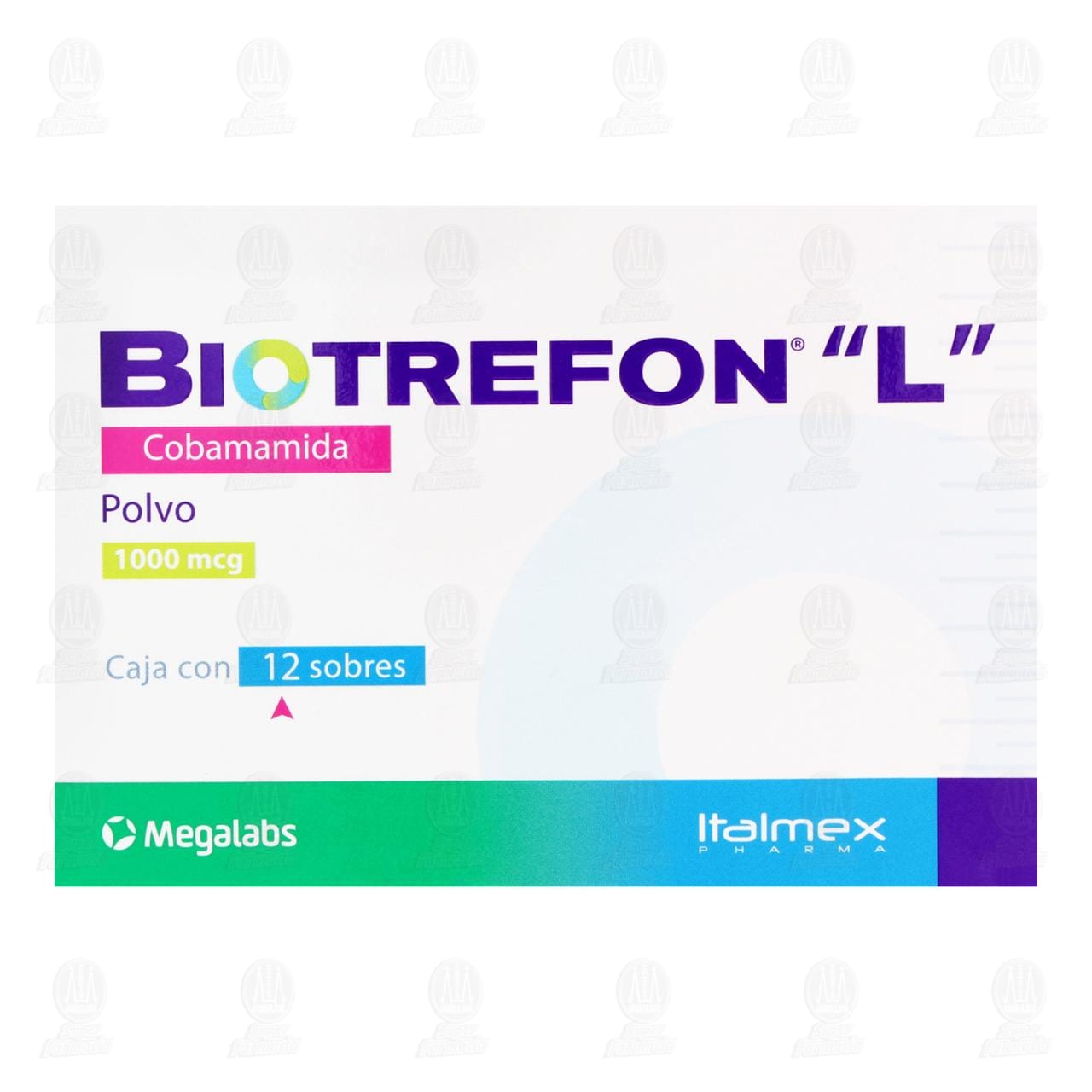 Biotrefon "L" 1000 mcg, 12 sobres. image number 1