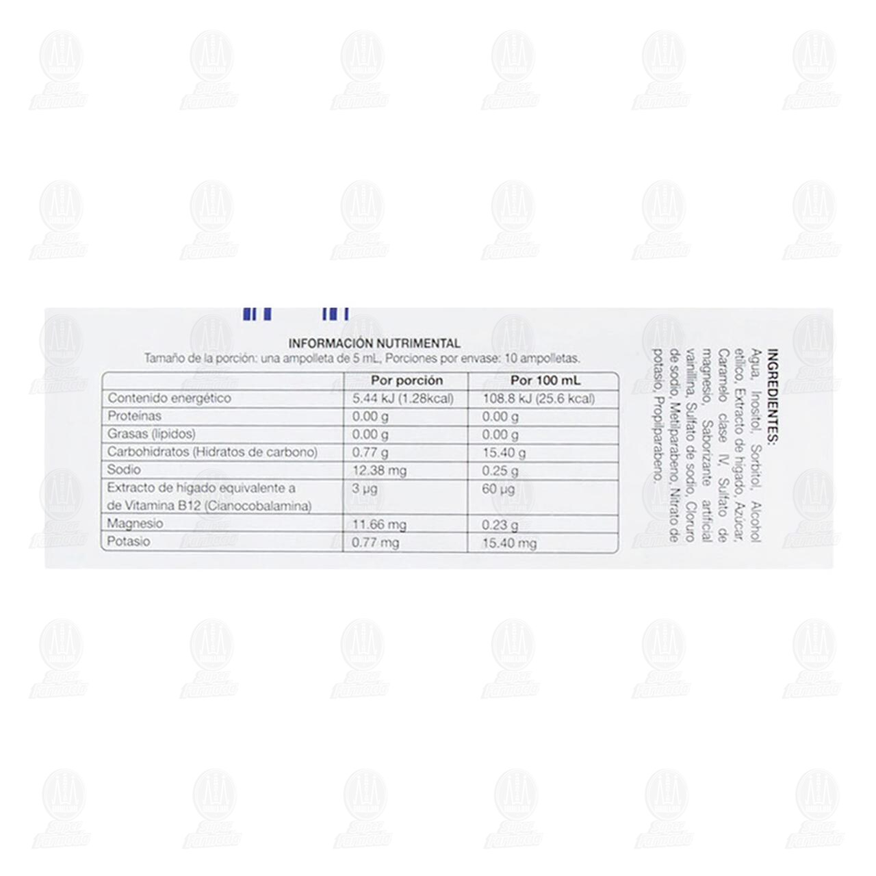 Cholal Modificado Solución, 10 Ampolletas de 5 ml c/u. image number 3