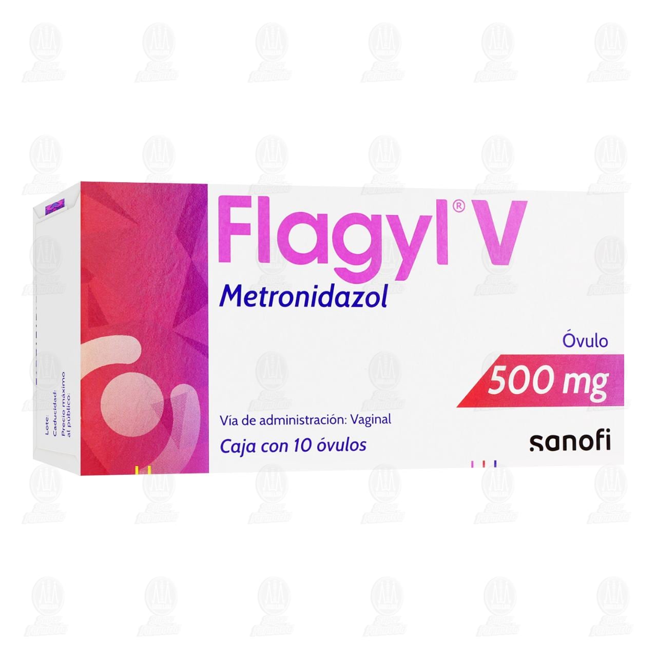 Flagyl V 500 mg, 10 &Oacute;vulos. image number 0