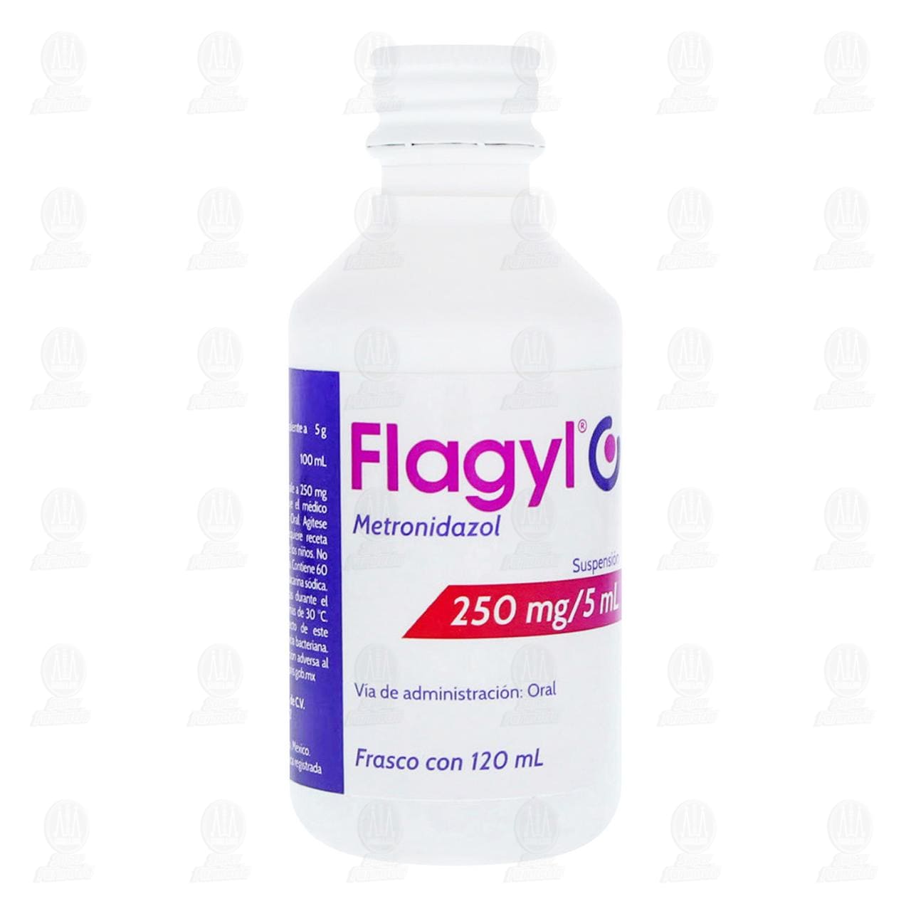 Flagyl 250mg/5ml Suspensión, 120 ml.