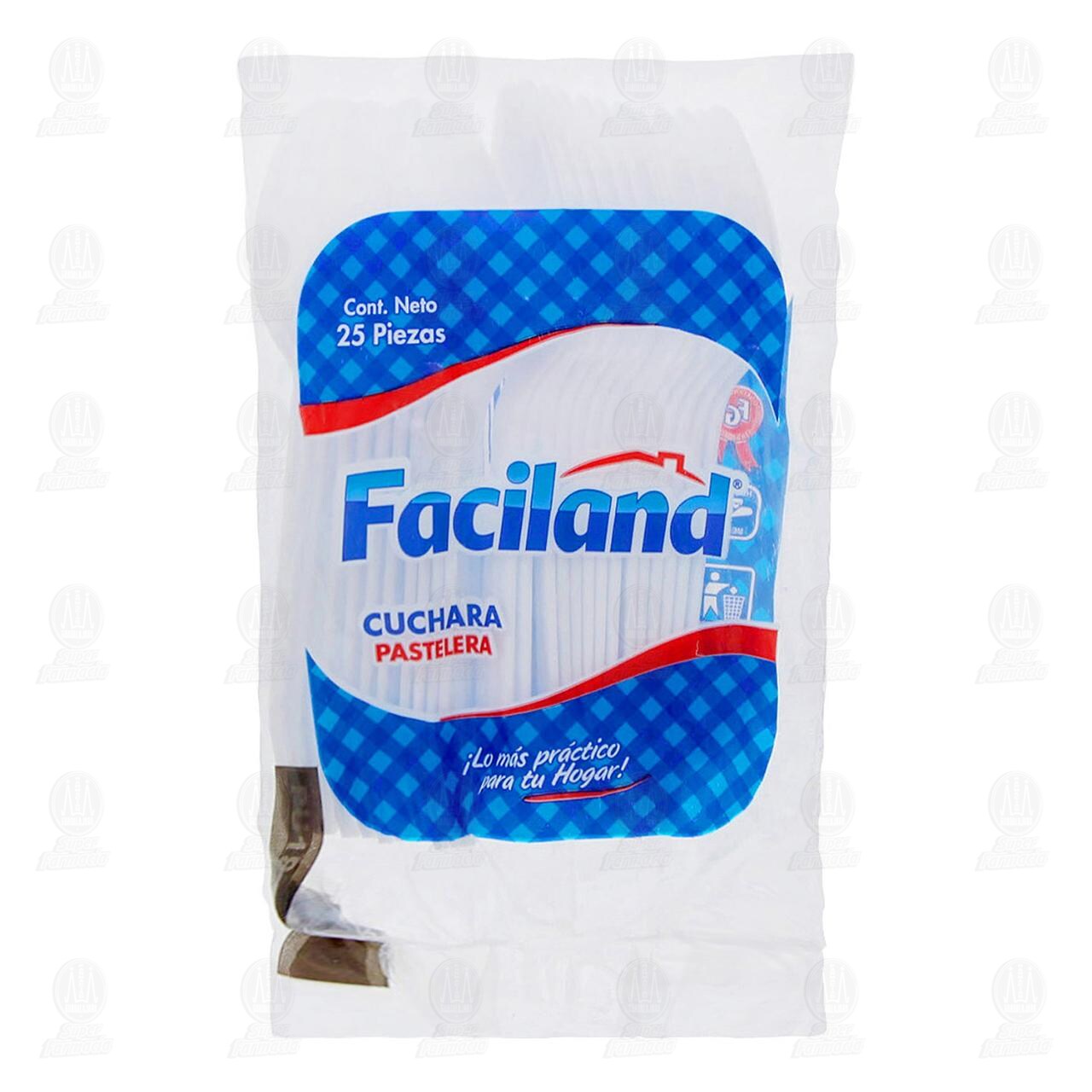 Cucharas Desechables Faciland Pastelera, 25 pzas.