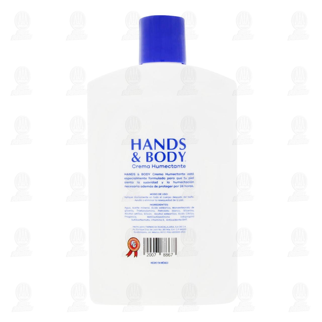 Crema Corporal Hands & Body Humectante Natural, 480 ml. image number 2