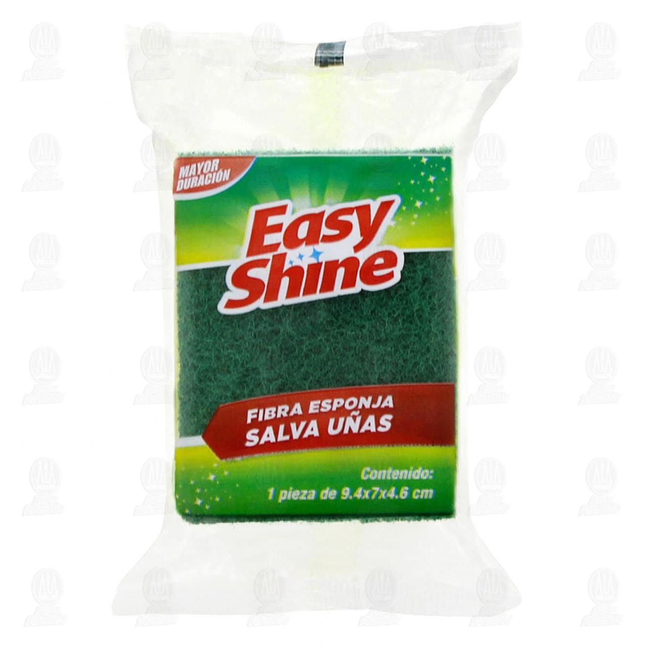 Imagen para Fibra Easy Shine verde especial para el lavado de cocinas salva uñas. Contiene 1 esponja de 9.4 x 7 x 4.6 centímetros.