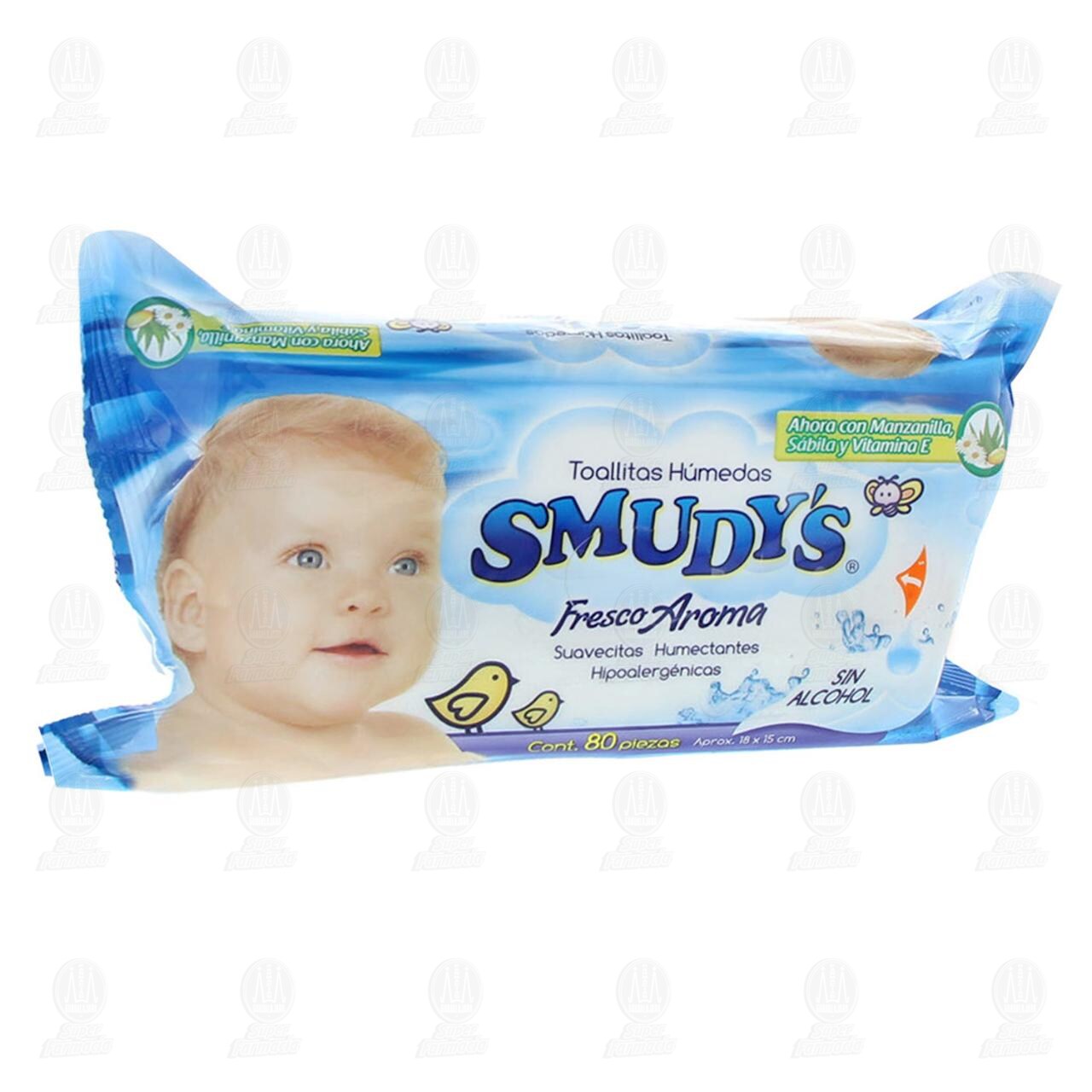 Toallitas para Bebé Smudy's Fresco Aroma, 80 pzas.