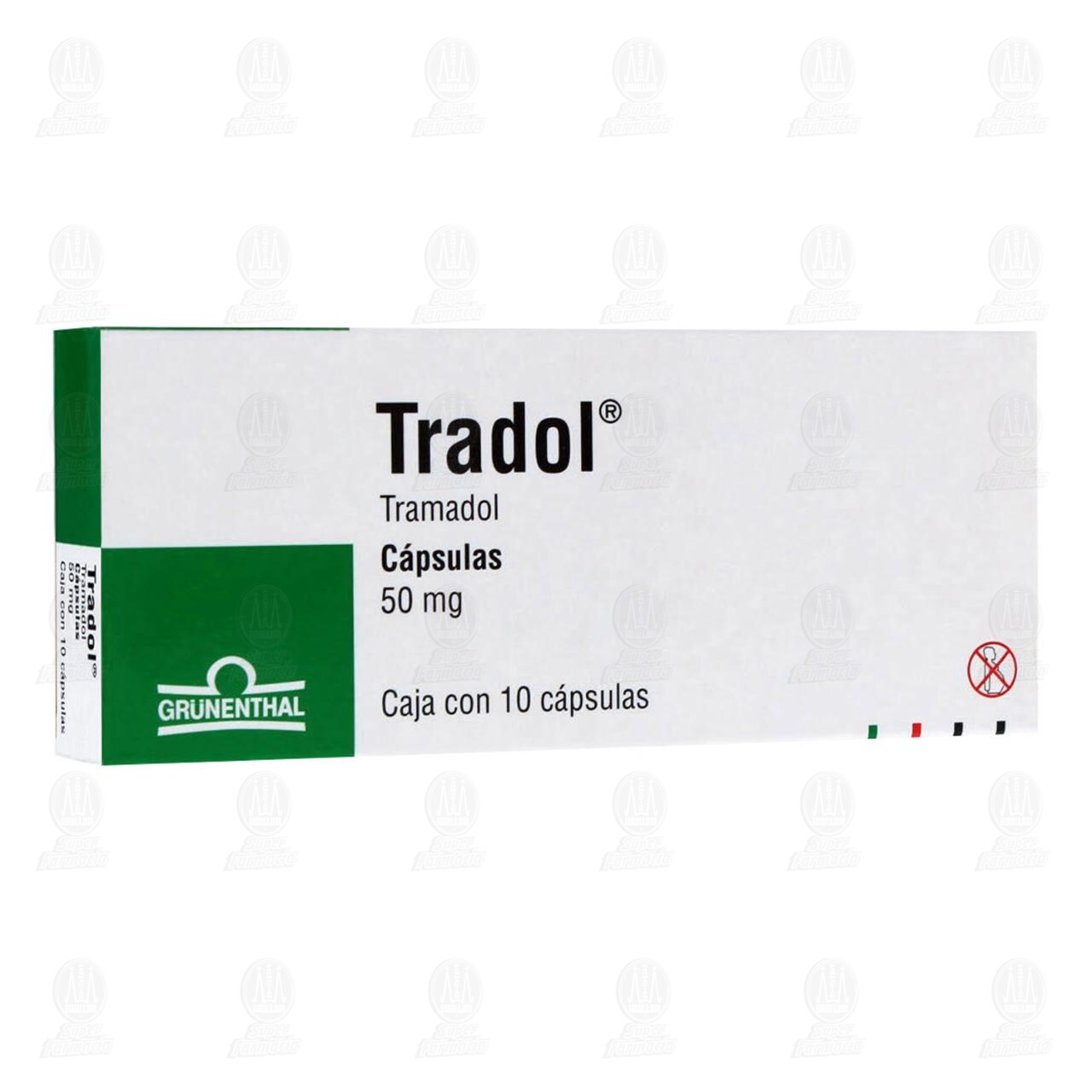 Tradol 50 mg, 10 C&aacute;psulas. image number 0