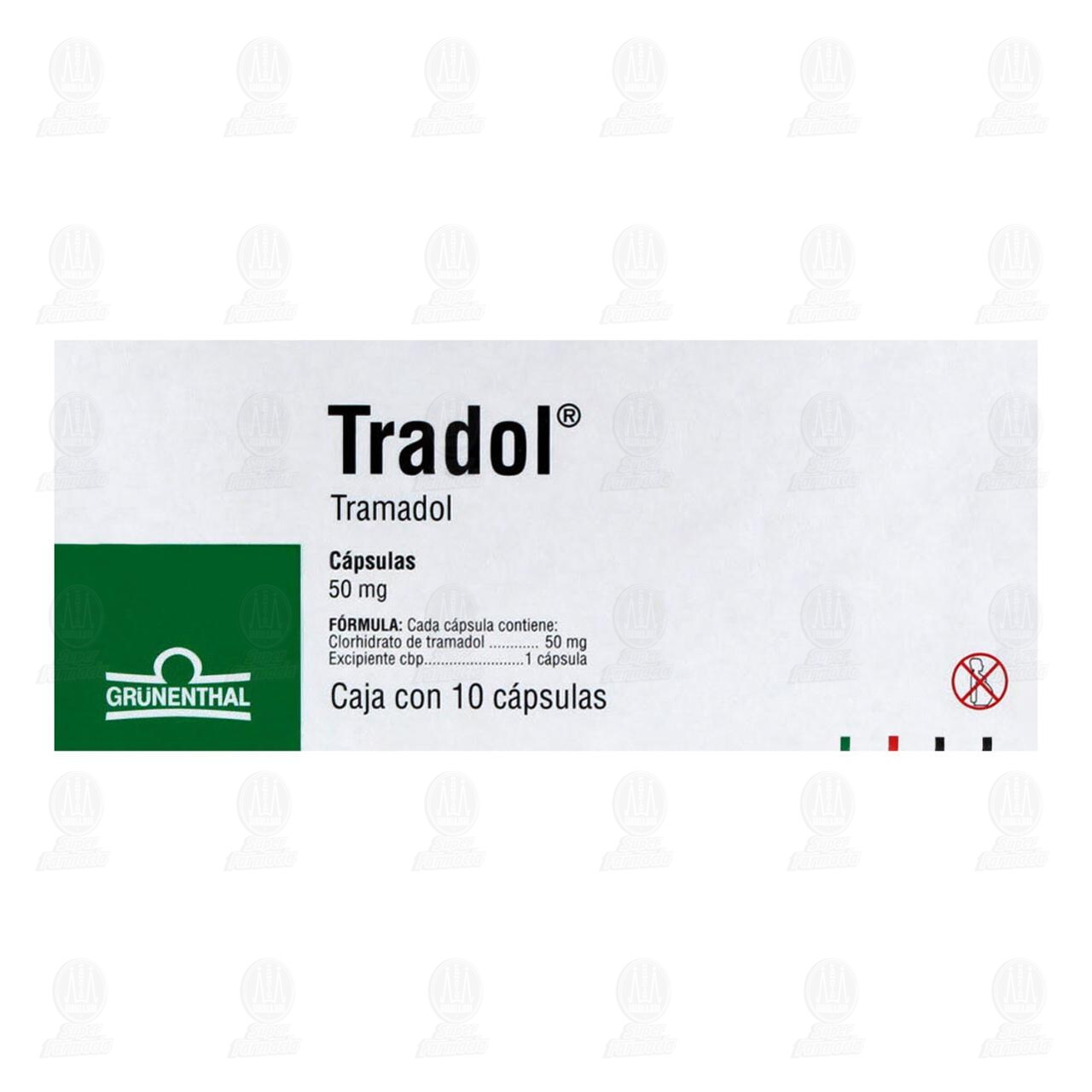 Tradol 50 mg, 10 C&aacute;psulas. image number 2