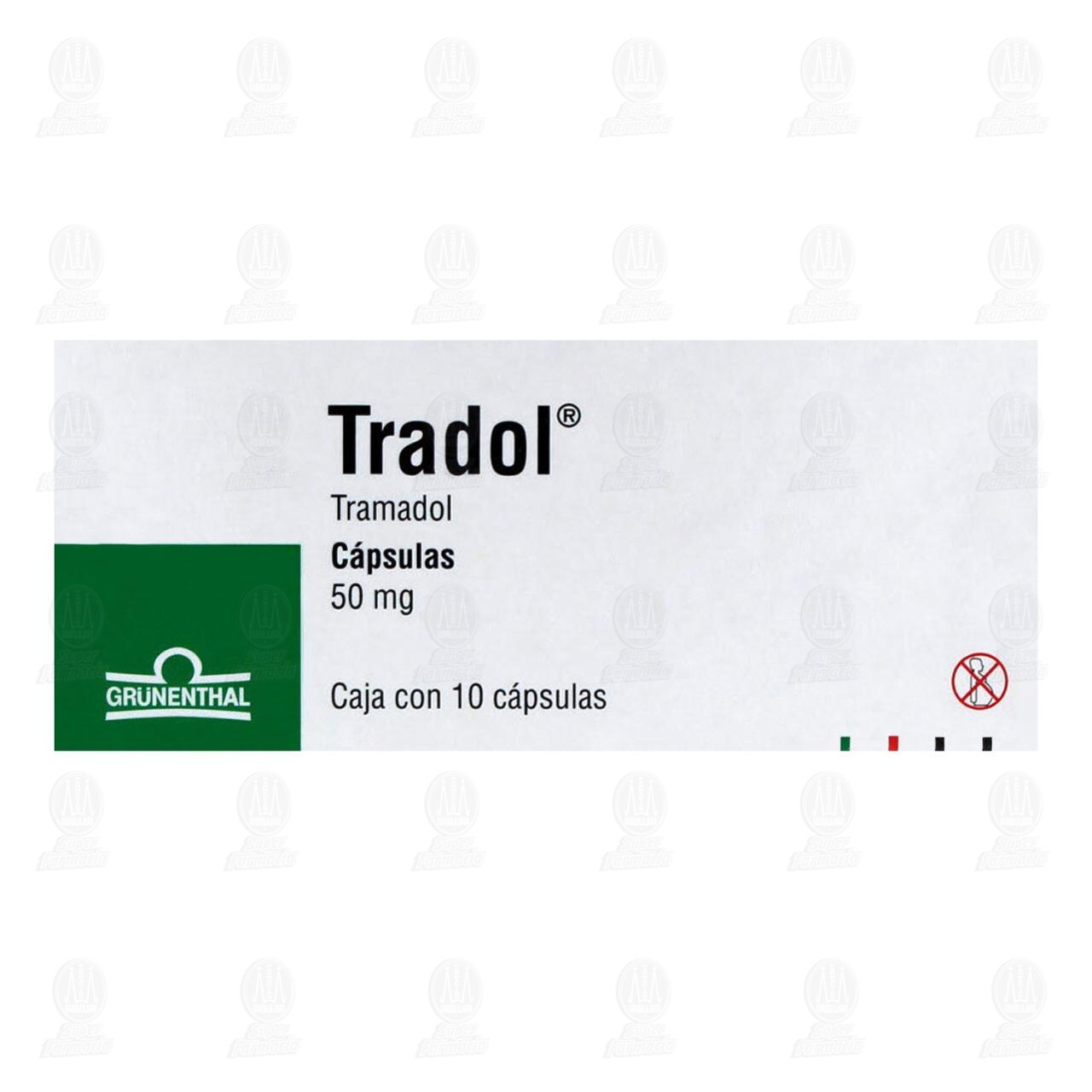 Tradol 50 mg, 10 C&aacute;psulas. image number 1