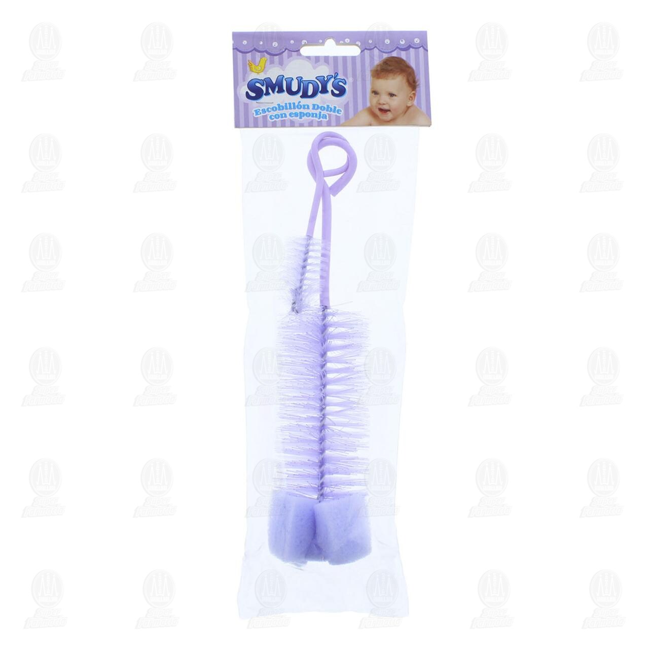 Escobillón Smudy's Doble con Esponja, 1 pz.