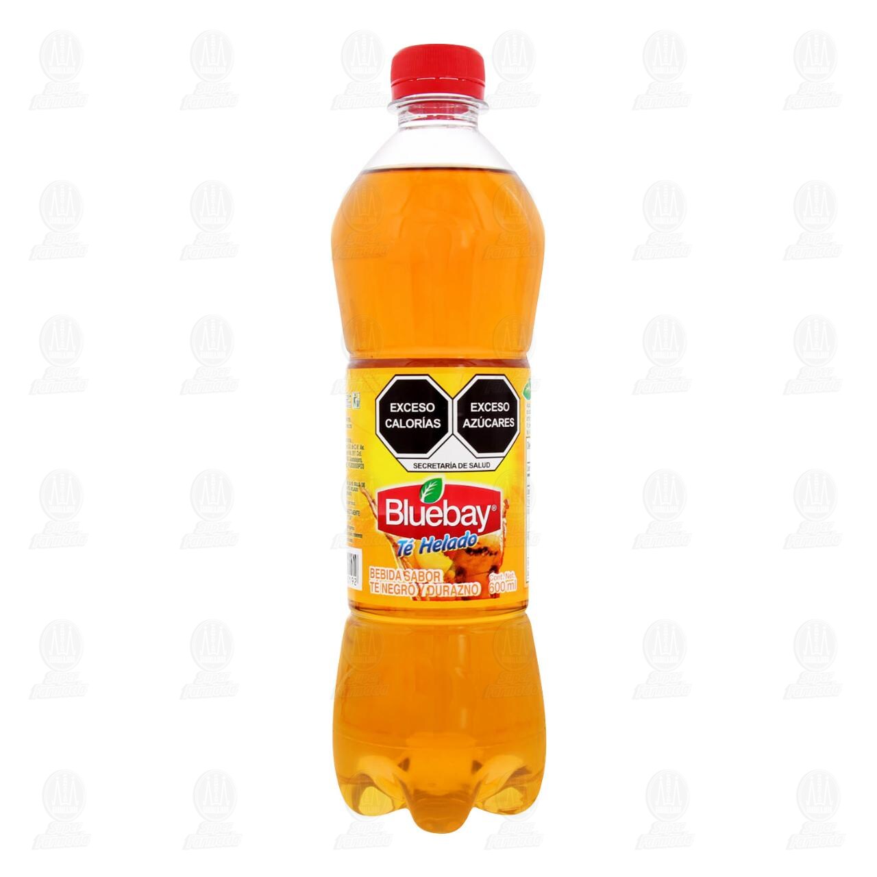 Bebida Bluebay Sabor T&eacute; Negro y Durazno, 600 ml. image number 1