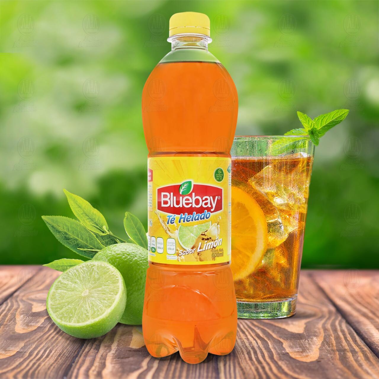 Bebida Bluebay Sabor Té Negro y Limón, 600 ml. image number 4