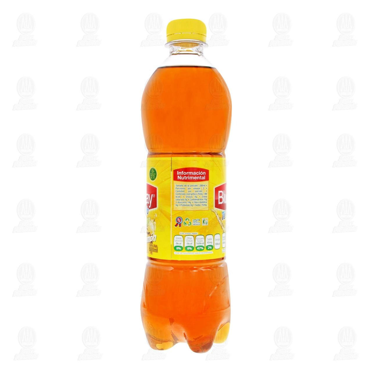 Bebida Bluebay Sabor Té Negro y Limón, 600 ml. image number 3