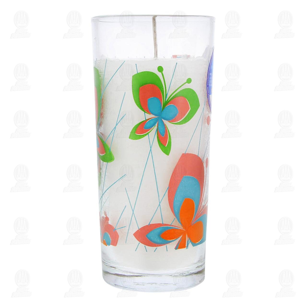 Veladora FG de Parafina Vaso Decorado, 1 pz. image number 2