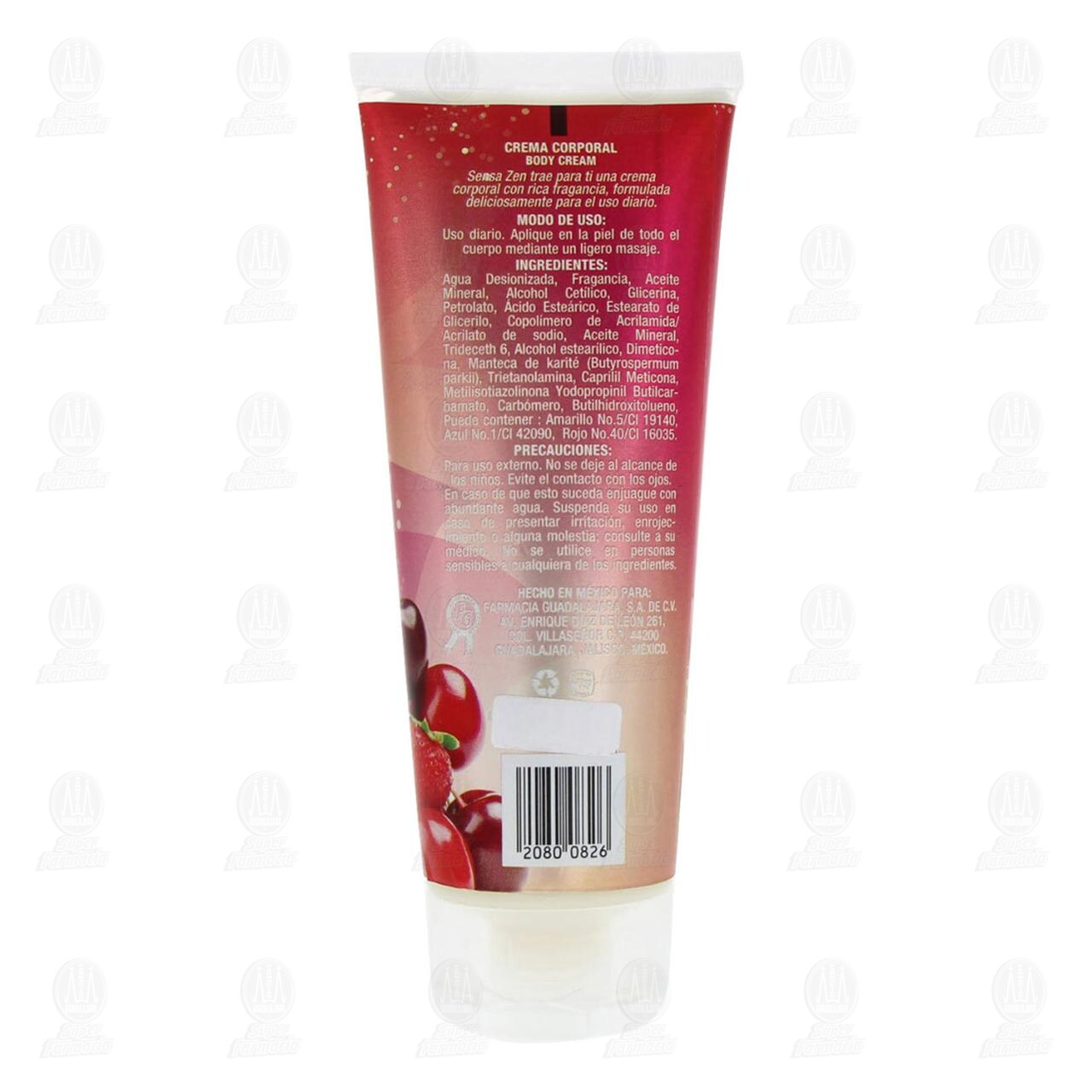 Crema Corporal Sensa Zen Dreams Sweet Berries, 220 ml. image number 1