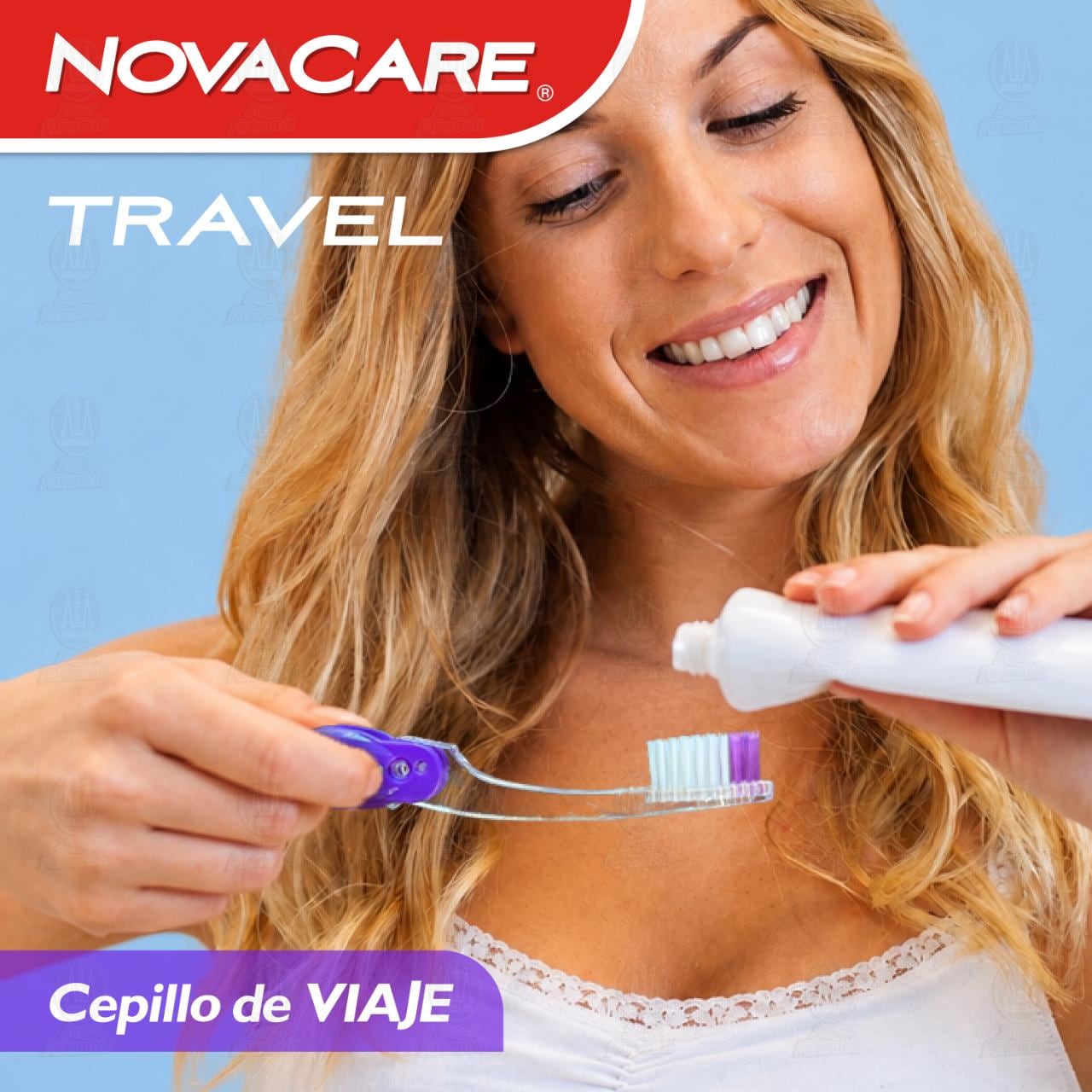 Cepillo NovaCare Travel Tama&ntilde;o Mediano con Hilo Dental Gratis, 2 pzas. image number 2