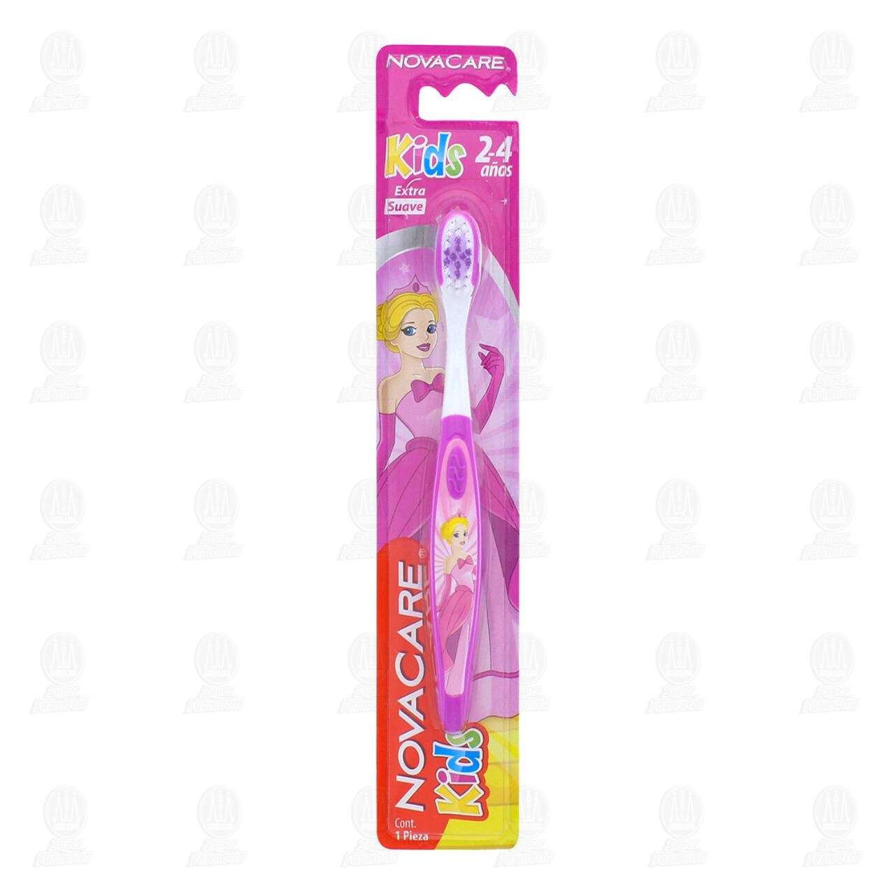 Cepillo Dental NovaCare Kids Princesa para Ni&ntilde;as de 2 a 4 a&ntilde;os, 1 pz.