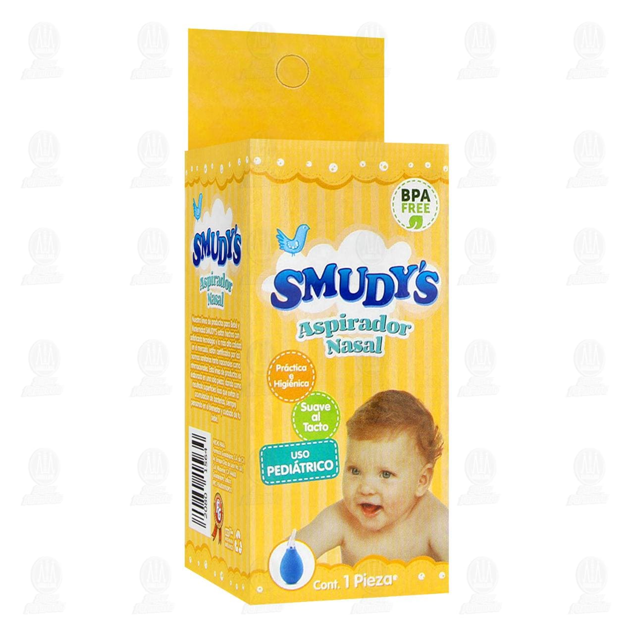 Aspirador Nasal Smudy's para Uso Pediátrico, 1 pz.