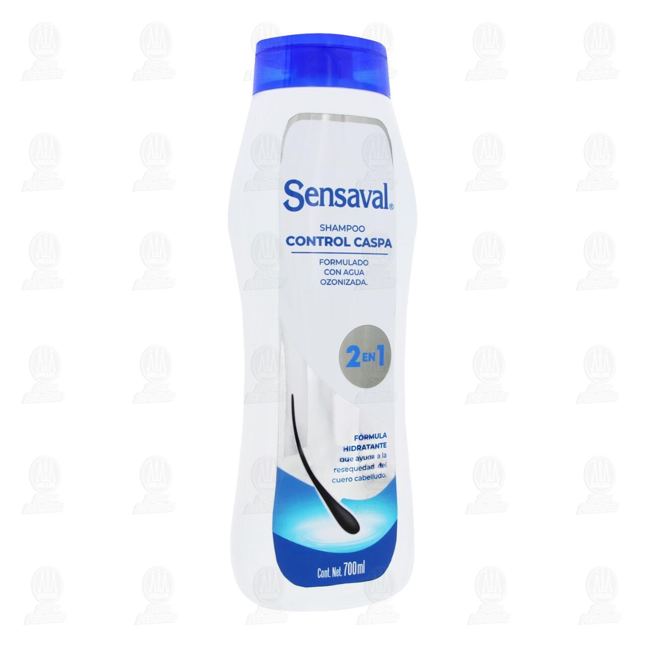 Shampoo Sensaval Control Caspa 2 en 1, 700 ml.