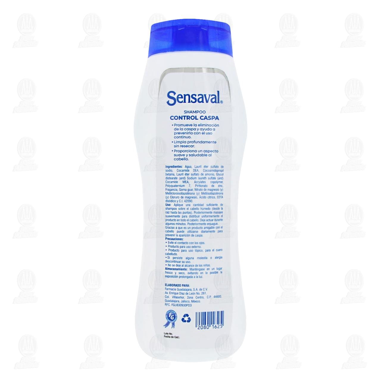 Shampoo Sensaval Control Caspa 2 en 1, 700 ml. image number 2
