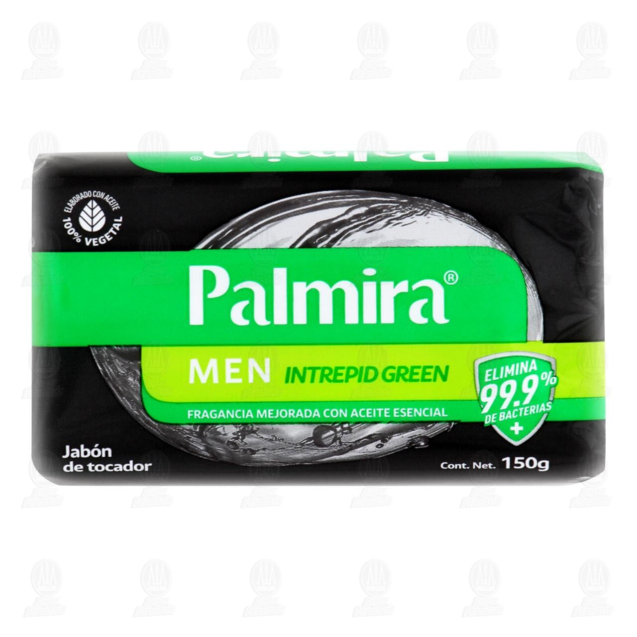 Jab&oacute;n de Tocador Palmira Men Intrepid Green, 150 gr.
