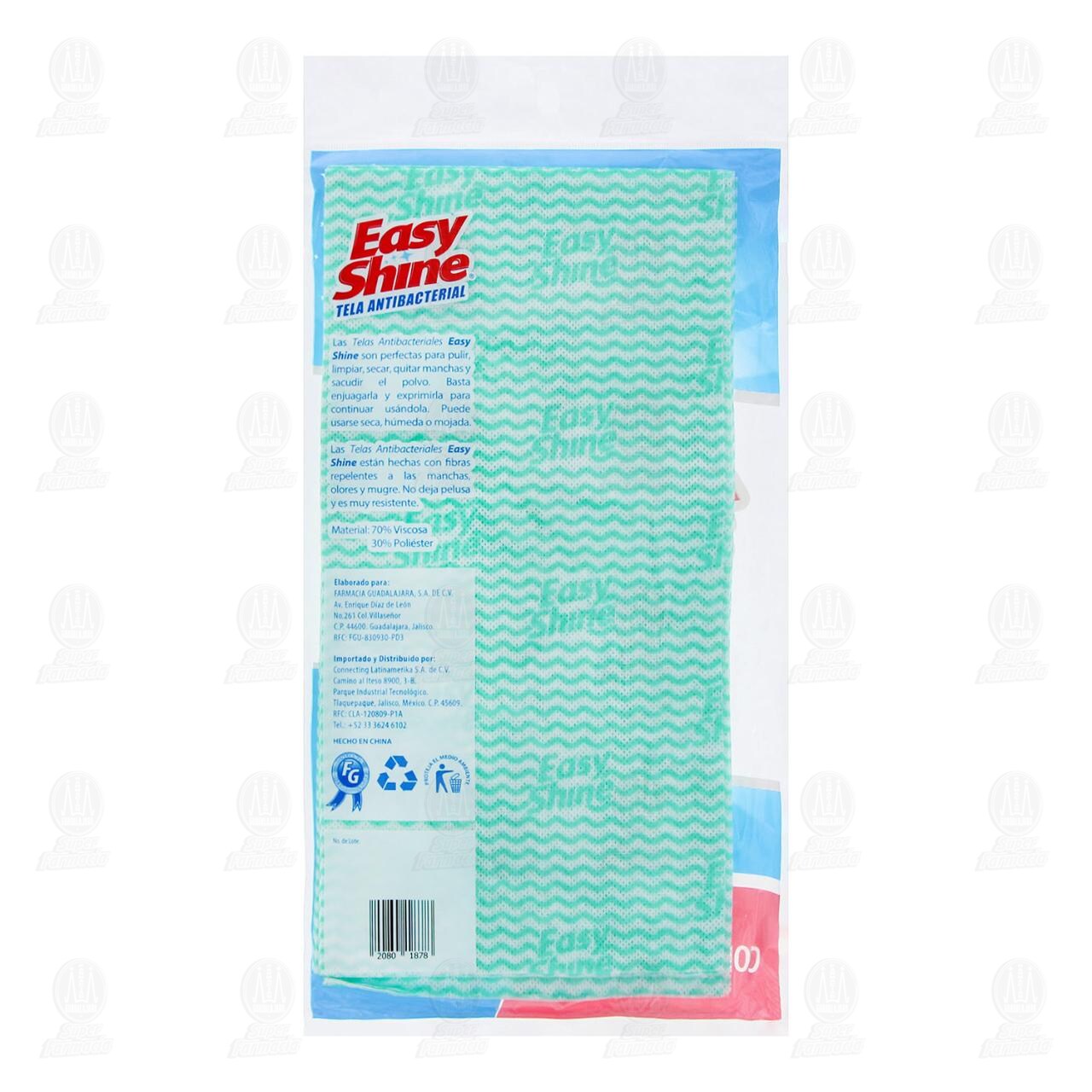 Tela Easy Shine Antibacterial Extra Grande, 5 pzas. image number 1