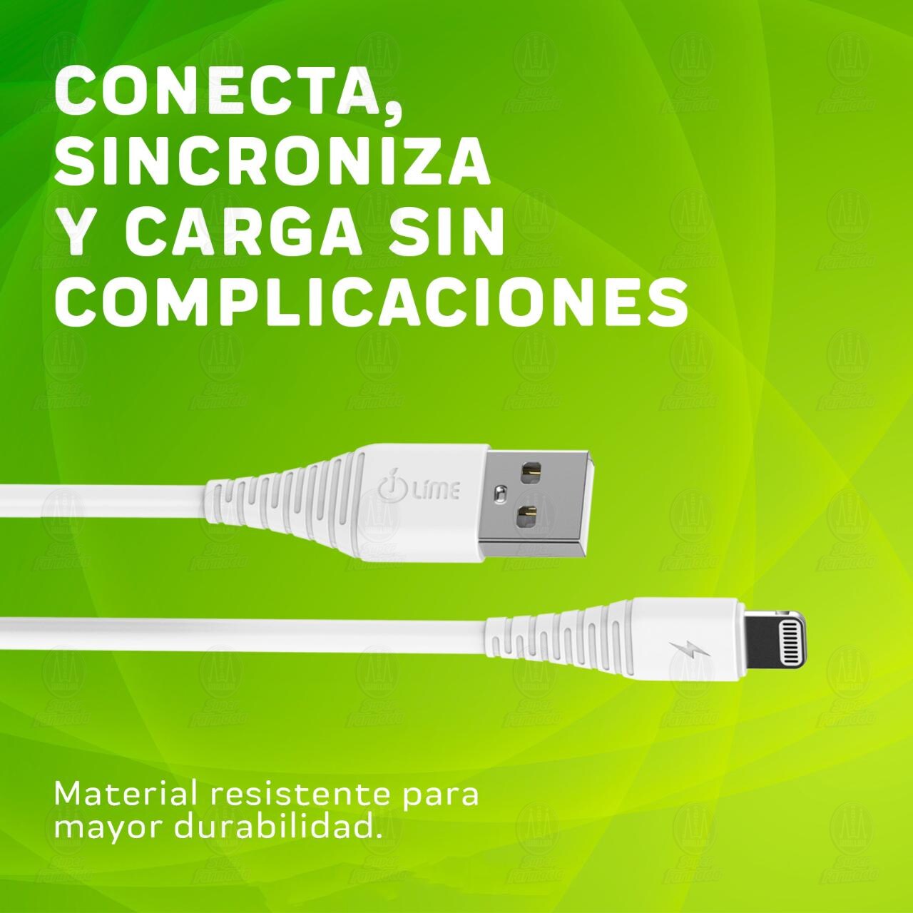 Cable Lime USB Apple, 1 pz. image number 3
