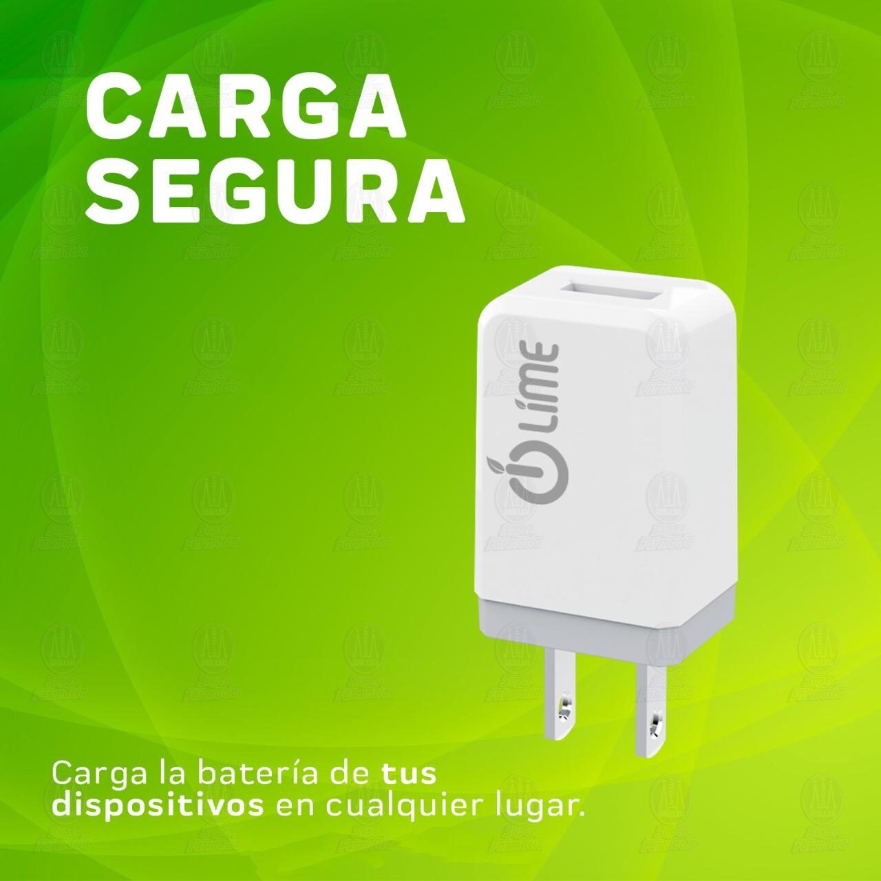 Cargador Lime USB de Pared, 1 pz. image number 3