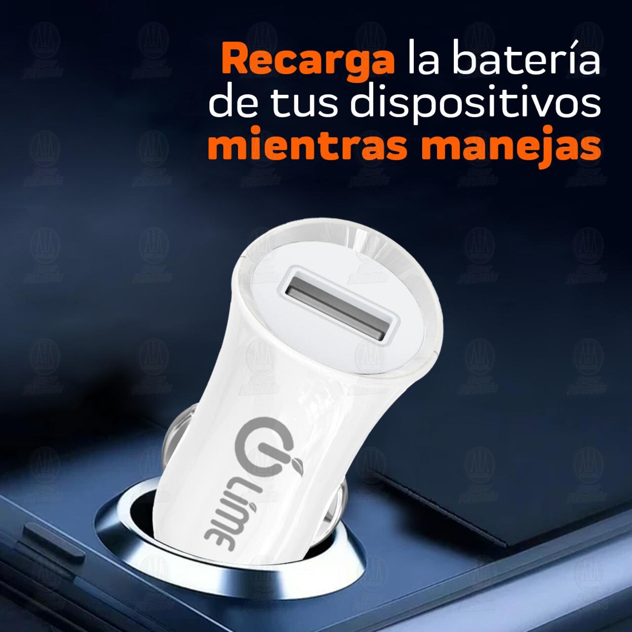 Cargador Lime USB para Autom&oacute;vil, 1 pz. image number 4