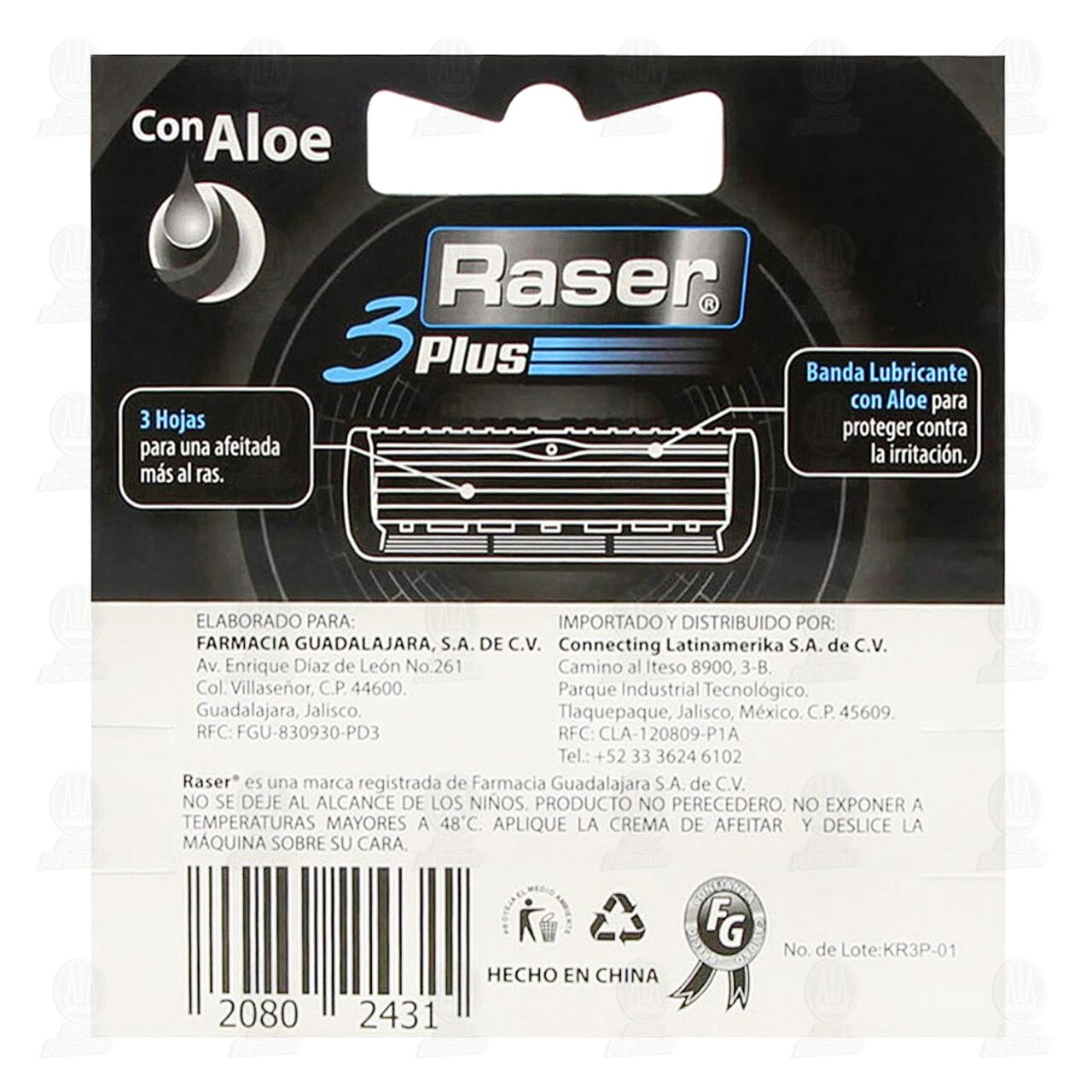 Cartuchos para Afeitar Raser 3 Plus, 2 pzas. image number 2