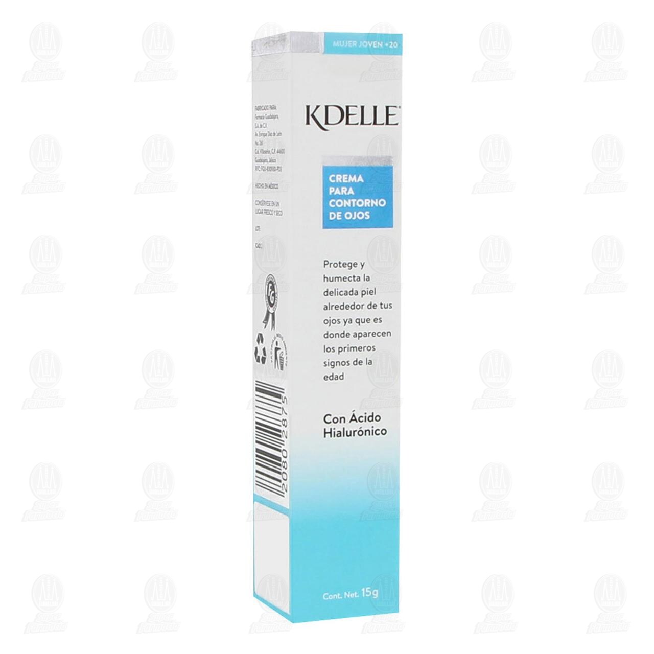 Crema Facial Kdelle para Contorno de Ojos Mujer Joven +20, 15 gr.