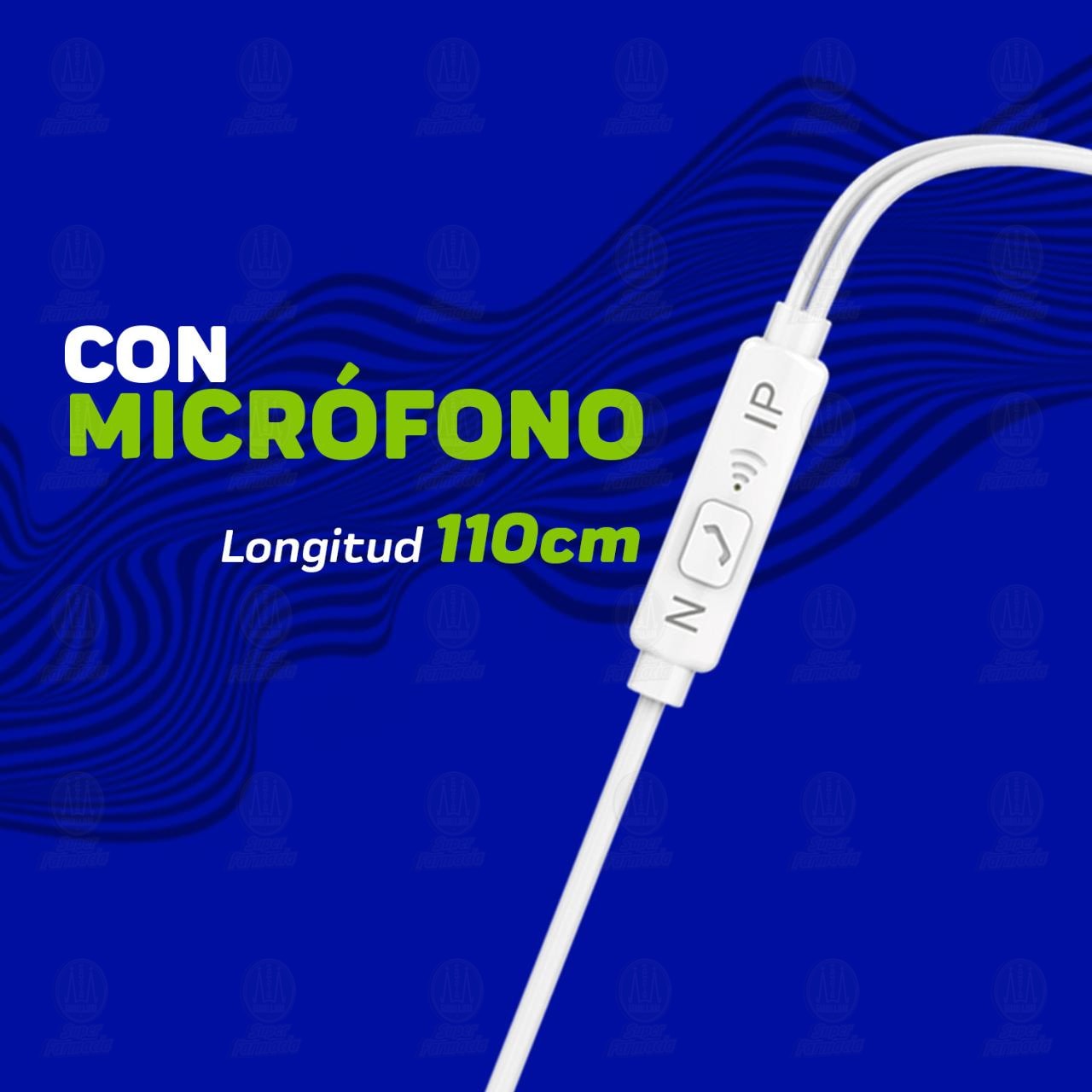 Aud&iacute;fonos Lime con Micr&oacute;fono, 1 pz. image number 3