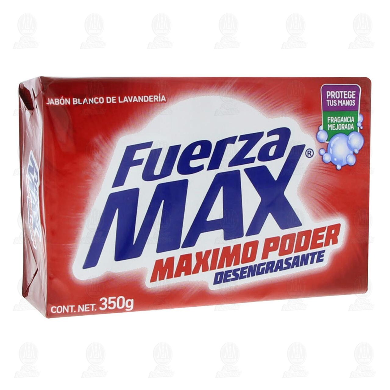 Jabón de Lavandería Fuerza Max Máximo Poder Desengrasante con Fragancia Mejorada, 350 gr. image number 0