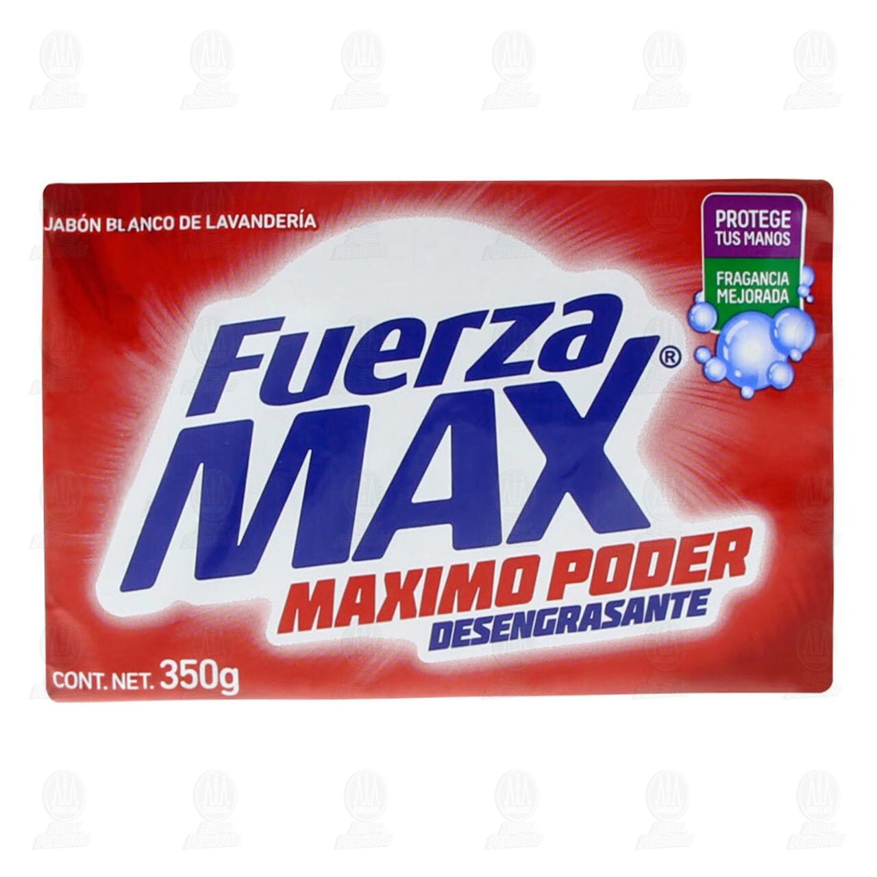 Jabón de Lavandería Fuerza Max Máximo Poder Desengrasante con Fragancia Mejorada, 350 gr. image number 1
