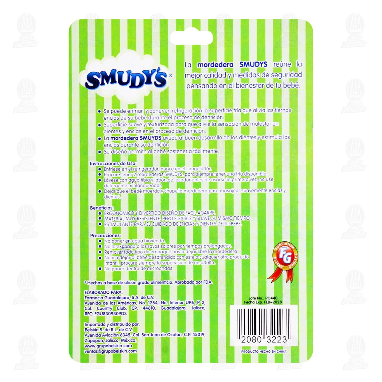Mordedera de Silic&oacute;n Smudy's Varios Modelos Frutales, 1 pz. image number 1