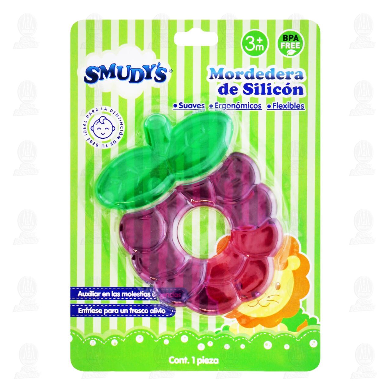 Mordedera de Silic&oacute;n Smudy's Varios Modelos Frutales, 1 pz. image number 0