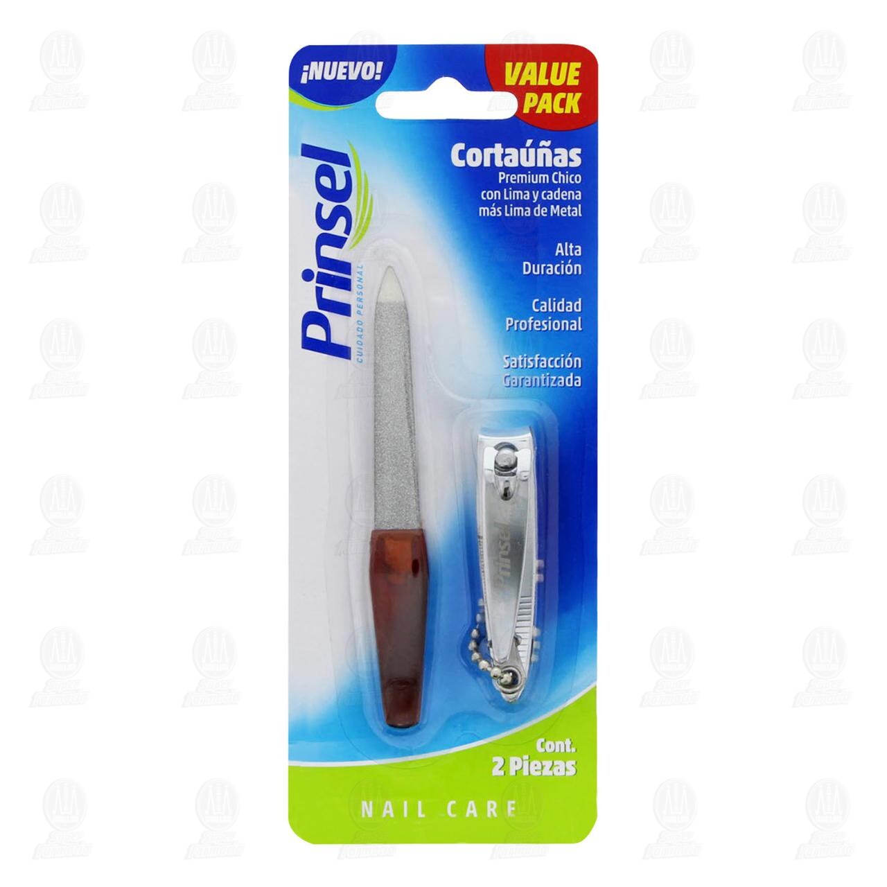 Cortaúñas Prinsel Chico Nail Care + Lima de Metal, 2 pzas.